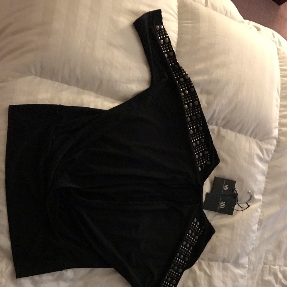 Silky shirt.